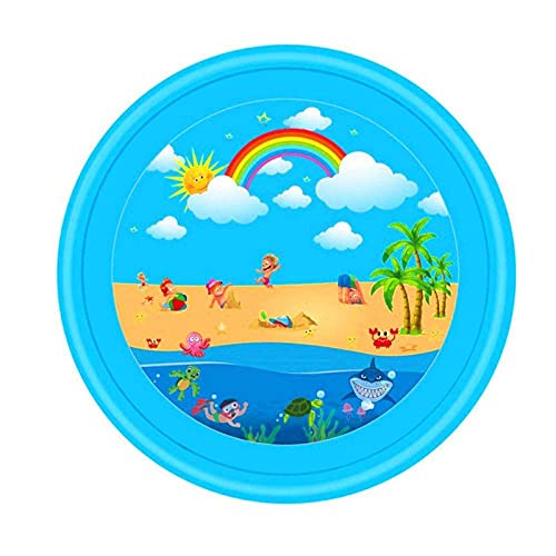 NC 100/170/180 cm Outdoor Lawn Beach Sea Animals Inflatable Water Spray, Children's Sprinkler, Play Mat, Water Games, Beach Mat Toys