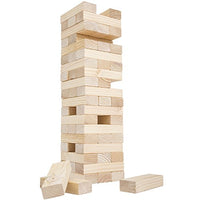 Classic Giant Wooden Blocks Tower Stacking Game, Outdoors Yard Game, for Adults, Kids, Boys and Girls by Hey! Play!