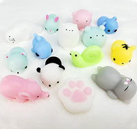 Visen 14 Pcs Squishies Squishy Toy, Kawaii Squishy Toys Set,Animal Squishy Toys for Kids Party Favors,Stress Relief Toys,Mini Squishes Toy Squishy Pack for Boys & Girls Birthday Gifts,Classroom Prize