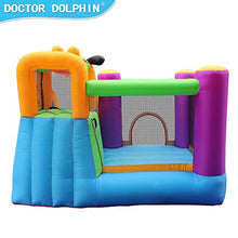 Load image into Gallery viewer, Doctor Dolphin Bounce House for Adults &amp; Kids, Jumping Castle with Puppy Slide Outdoor, Inflatable Bouncer with Blower
