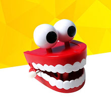 Load image into Gallery viewer, ABOOFAN 1 Pcs Novelty Funny Vibrating Wind Up Toys Chattering Wind Up Teeth with Eyes Halloweem Decoration
