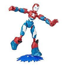 Load image into Gallery viewer, Marvel Avengers Bend and Flex Iron Patriot vs. Thanos Toy Dualpack, 6-Inch Flexible Action Figures, Includes 2 Blast Accessories, for Kids Ages 6 and Up
