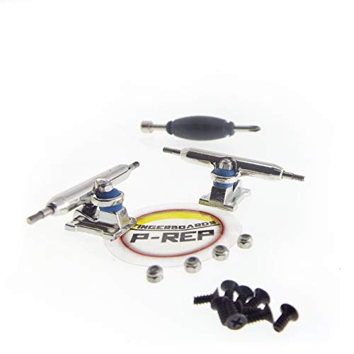P-REP 32mm Solid Performance Fingerboard Trucks - with Lock Nuts and Baked Bushings