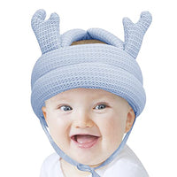 Baby Walking Baby Bumper Protect Hat Head Cushion Baby Infant Toddler Adjustable Safety Headguard Protective Harnesses Cap No Bumps Safety Bonnet Crawl Walk Playing for Age 6-36 Months