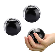 Load image into Gallery viewer, Dpofirs 3PCS Juggling Balls, Silver Black PU Leather Durable Juggle Ball Kit, Indoor Leisure Portable Juggling Ball Performance Props
