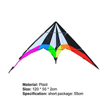 Load image into Gallery viewer, HEVIRGO Dual-line Stunt Kite,Colorful Delta Kite, 1.2M Triangle Stunt Kite,Kite-Delta Stunt Kite,Easy to Assemble Fly Fun Sport Kite, Colorful Large Sound for Kids and Adults,Outdoor Sports,Beach F
