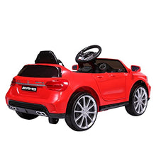 Load image into Gallery viewer, TOBBI Licensed Mercedes Benz Car for Kids,Ride on Cars with 2.4G Remote Control,Double Doors, 5 Point Safety Belt,LED Lights,Red
