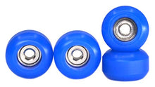 Load image into Gallery viewer, Teak Tuning CNC Polyurethane Fingerboard Bearing Wheels, Dark Blue - Set of 4 Wheels - Durable Material with a Hard Durometer

