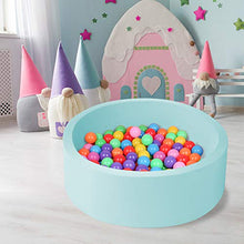 Load image into Gallery viewer, ENMOGO Foam Ball Pit for Toddlers Kids Soft Ball Pool Ideal Gift Play Toy for Children Kiddie Pools - Light Blue

