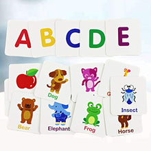 Load image into Gallery viewer, TOYANDONA Alphabet Flash Borad Early Learning Animal Flash Cards Preschool Early Educational Toys for Kids Toddlers
