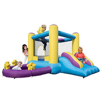 Inflatable Bounce House,Kids Castle Jumping Bouncer with Slide, for Outdoor and Indoor, Durable Sewn with Extra Thick Material, for Kids Summer Garden Water Party (Star B, Without Inflator)