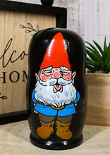 Load image into Gallery viewer, Ebros Gift 5 Piece Set Whimsical Fantasy Mr and Mrs Gnomes with Family Nesting Dolls Matroyshka Babushka Wooden Figurines 4.5&quot; Tall Alchemy Magic Gnome Decor Accent Statues
