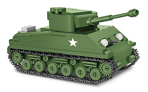 COBI Historical Collection M4A3E8 Sherman (Easy Eight) Tank, Army Green