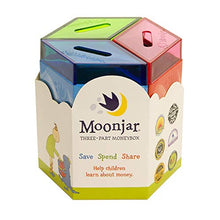 Load image into Gallery viewer, Moonjar Classic Save Spend Share 3-Part Tin Moneybox Bank to Teach Children Money Management
