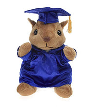 Load image into Gallery viewer, Plushland Squirrel Plush Stuffed Animal Toys Present Gifts for Graduation Day, Personalized Text, Name or Your School Logo on Gown, Best for Any Grad School Kids 12 Inches(New Royal Cap and Gown)
