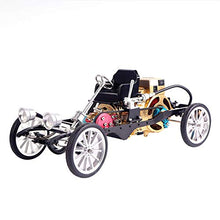 Load image into Gallery viewer, XSHION DIY Assembly Engine Model, All-Metal Single-Cylinder Engine Car Mini Vehicle Building Kit Desk Engine for Adults
