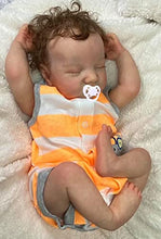 Load image into Gallery viewer, Wamdoll 19 inch Real Life Sweet Sleeping Detailed Painting Reborn Premie Baby Newborn Doll Crafted in Silicone Vinyl, A Moment in My Arms, Forever in My Heart, Yellow
