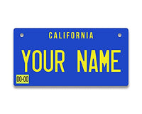 BRGiftShop Personalized Custom Name California 1970s State 3x6 inches Bicycle Bike Stroller Children's Toy Car License Plate Tag