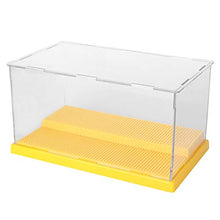 Load image into Gallery viewer, Cabilock Clear Acrylic Display Case Self Assembly Showcase Countertop Cube Box for Anime Model Figurine Collectibles Toys Organization Yellow

