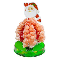 Qinday Magic Growing Crystal Christmas Tree, Presents Novelty Kit for Kids, Funny Educational and Party Toys, Xmas Novelty Creative DIY Gift for Boys Girls (Santas)