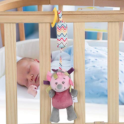 Stroller Hanging Toy, Durable Educational Toy Unique Design for Avoid Crying for 0-3 Years for Identify Colors(Hedgehog)