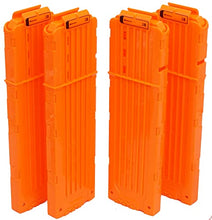 Load image into Gallery viewer, Linn James 4 Pack of 18-Dart Bullet Quick Reload Clips - This Magazine Cartridge is Great for Play with Nerf Guns N-Strike Elite Series Foam Dart Blasters and Accessories
