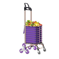 Grocery Shopping Cart Folding Portable Shopping Cart Home Pulling Goods Climbing Stairs Trailer (Color : B)