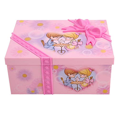 Annadue Pink Cartoon Music Box Dancing Princess Music Box Girls Jewelry Box, Jewelry Box for Girls, Children Toy for Little Princess