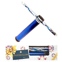Star Magic Glitter Wand Kaleidoscope 9 Inches - Continuous Movement Kaleidoscope,Glitter Filled Wands Kaleidoscope in Gift Box(Blue)