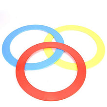 Load image into Gallery viewer, URRNDD 3PCS/Set Juggling Acrobatics Throwing Toss Ring Bracelet Props Hand Clown Toy Blue Red Yellow Children High Elastic Hand Throw Toss Ring Toy
