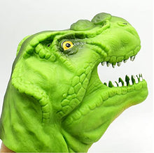Load image into Gallery viewer, Dinosaur Hand Puppet, TPR Soft Glue, Simulated Tyrannosaurus Rex, Hand Puppet Toys, Role-Playing Gloves, Children&#39;s Toys (Green)
