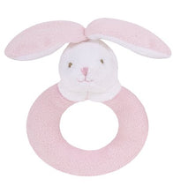 Load image into Gallery viewer, Angel Dear Ring Rattles Pink Bunny
