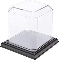 Pioneer Plastics Clear Acrylic Softball Display Case with Base, 4