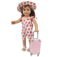 Load image into Gallery viewer, ZWSISU Doll Accessories Travel Suitcase Playset for 18 Inch American Dolls 11 Colors (Pink)
