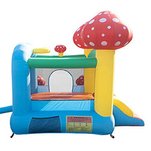 Load image into Gallery viewer, YZJC Inflatable Bounce House with Slide, Basketball Hoop and Sun Roof, Jumping Castles for Kids with Pool Indoor Outdoor Multicolor, 122inch x 106inch x 87inch
