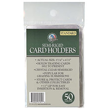 Load image into Gallery viewer, Merrick Mint Semi Rigid Card Holders Premium Quality Save &amp; Protect Standard Size #1 for PSA BGS SGC Grading - New - 50 Qty Count

