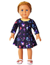 Load image into Gallery viewer, Star Mermaid Twirl Dresses Matching Doll&amp;Girls Long Sleeve Birthday Gifts,4t 5t
