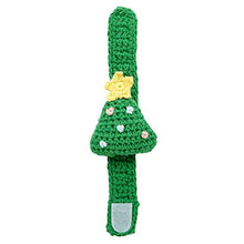 Load image into Gallery viewer, Stephan Baby Cotton Crochet Christmas Rattle Wristlet, Tree
