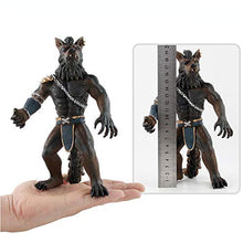 Load image into Gallery viewer, Werewolf Soldier Statue Figure with 2 Weapons, Fantacy Model Toy - 19.5 Centimeters/7.7 Inches
