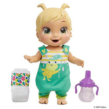 Load image into Gallery viewer, Baby Alive Baby Gotta Bounce Doll, Frog Outfit, Bounces with 25+ SFX and Giggles, Drinks and Wets, Blonde Hair Toy for Kids Ages 3 and Up
