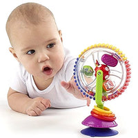 ACHICOO Baby Rattle Toys Creative Rotating Windmill Tricolor Ferris Wheel with Sucker Baby Chair Stroller Toy Gag Gifts for Kids