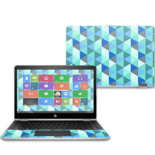 Load image into Gallery viewer, MightySkins Skin Compatible with HP Pavilion x360 11&quot; (2017) - Blue Kaleidoscope | Protective, Durable, and Unique Vinyl Decal wrap Cover | Easy to Apply, Remove, and Change Styles | Made in The USA

