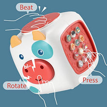 Load image into Gallery viewer, YOOYID Baby Toy Activity Cube Musical Cow with Vehicle Educational Number Learning for Toddlers 9-12 Months (Cow)
