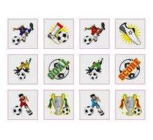 Load image into Gallery viewer, &quot;Football Tattoos, pack of 24, assorted&quot;

