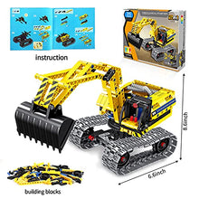 Load image into Gallery viewer, HISTOYE 2 in 1 Excavator or Robot Building Toys Kit Building Blocks Set for Kids 6-12 Erector Set for Boys Age 8-12 Engineering STEM Projects Building Toy Gift for 6 7 8 9 10 11 12 Year Old Boys Kids
