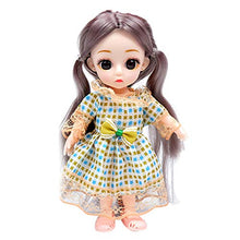 Load image into Gallery viewer, F Fityle Fashion Dolls, 6 inch Mini Doll with Clothes Shoes Costume, Miniature Doll Playsets for Girls, Birthday Party Favors - Dress
