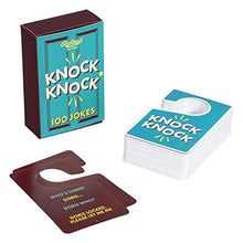 Load image into Gallery viewer, Ridley&#39;s 100 Knock Knock Door Hanger Shaped Hilarious Joke Cards for Adults and Kids
