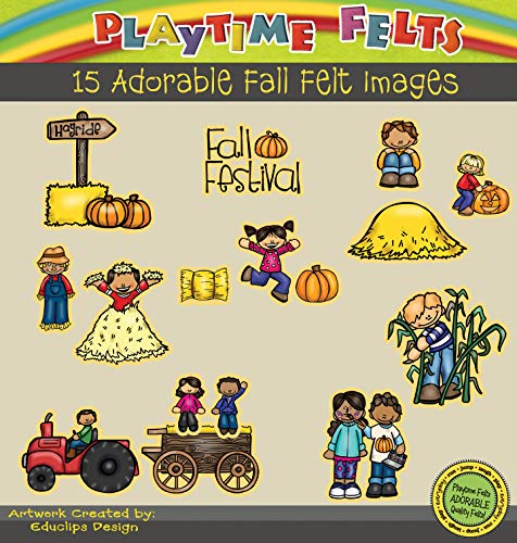 Playtime Felts Fall Festival Fun Felt Board Story Set for Flannel Boards - Uncut