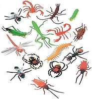 Darice (16 pc  2 Long Plastic Bugs and Arachnids  for Playtime, Party Dcor, Cupcake Toppers, Sensory Bins  Use in The Bath or Sandbox-Kids Love These Colorful Insects, 1 Pack, Assorted