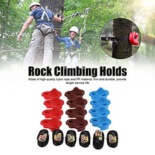 Load image into Gallery viewer, Ejoyous 12Pcs Tree Rock Climbing Holds Multi-Colour Textured DIY Rock Stone Wall Rock Climbing Holds Set with Ratchets Straps for Children and Kid Outdoor Play
